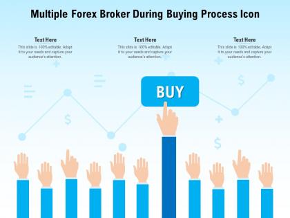 Multiple forex broker during buying process icon