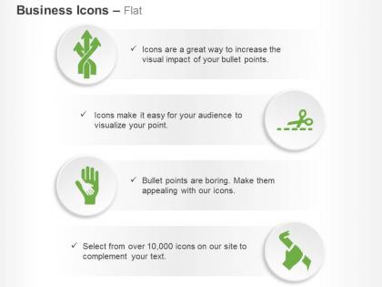 Multiple process flow child hand on adult hand ppt icons graphics
