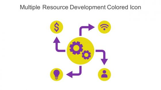 Multiple Resource Development Colored Icon In Powerpoint Pptx Png And Editable Eps Format
