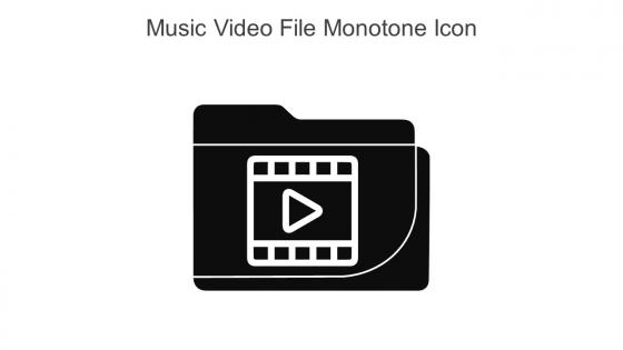 Music Video File Monotone Icon In Powerpoint Pptx Png And Editable Eps Format