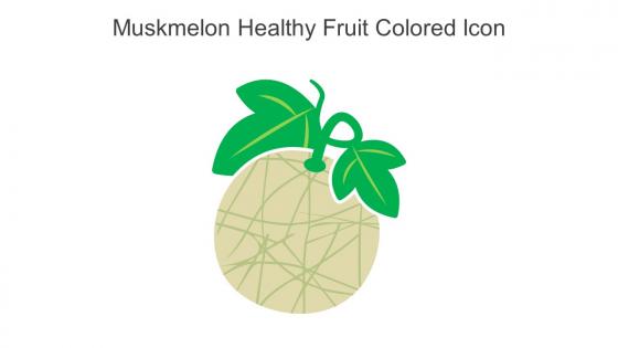Muskmelon Healthy Fruit Colored Icon In Powerpoint Pptx Png And Editable Eps Format