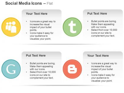 Myspace tumbler google blogger ppt icons graphics