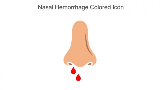 Nasal Hemorrhage Colored Icon In Powerpoint Pptx Png And Editable Eps Format