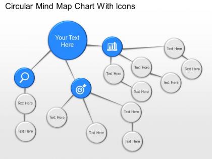 Nc circular mind map chart with icons powerpoint template
