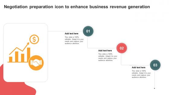 Negotiation Preparation Icon To Enhance Business Revenue Generation