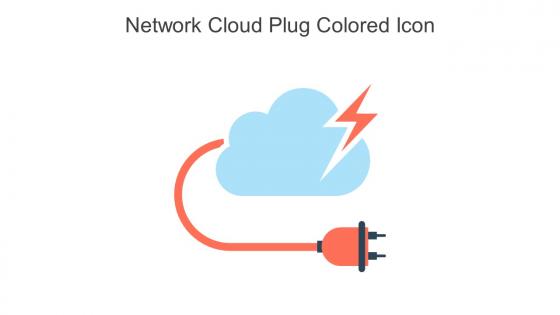 Network Cloud Plug Colored Icon In Powerpoint Pptx Png And Editable Eps Format