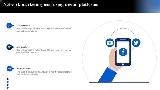 Network Marketing Icon Using Digital Platforms