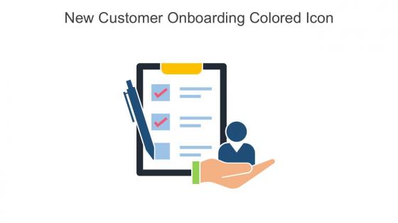 New Customer Onboarding Colored Icon In Powerpoint Pptx Png And Editable Eps Format