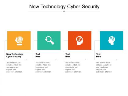 New technology cyber security ppt powerpoint presentation icon file formats cpb