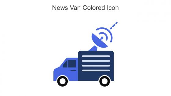 News Van Colored Icon In Powerpoint Pptx Png And Editable Eps Format
