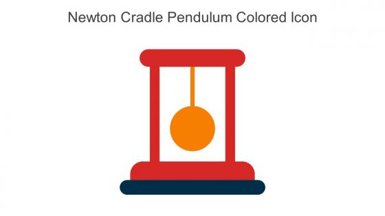 Newton Cradle Pendulum Colored Icon In Powerpoint Pptx Png And Editable Eps Format