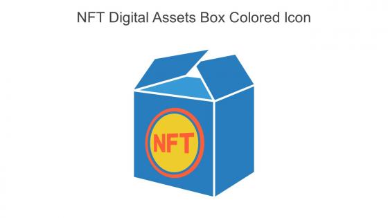 NFT Digital Assets Box Colored Icon In Powerpoint Pptx Png And Editable Eps Format
