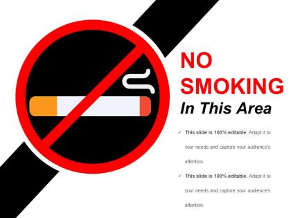 No smoking in this area icon