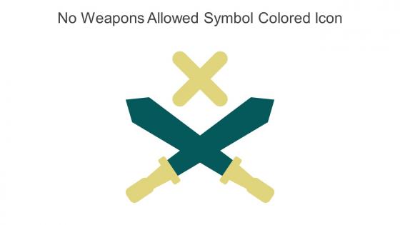 No Weapons Allowed Symbol Colored Icon In Powerpoint Pptx Png And Editable Eps Format