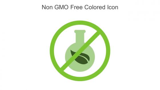Non GMO Free Colored Icon In Powerpoint Pptx Png And Editable Eps Format