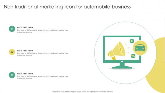Non Traditional Marketing Icon For Automobile Business