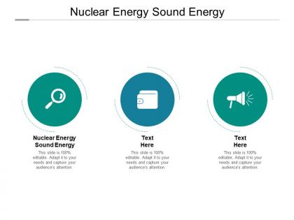 Nuclear energy sound energy ppt powerpoint presentation visual aids icon cpb