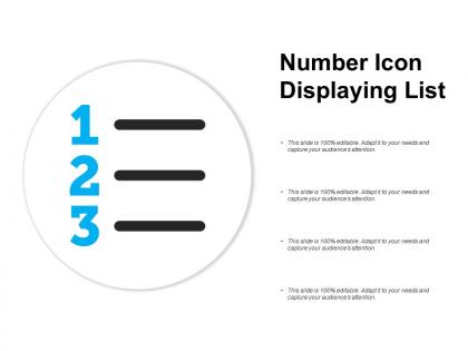Number icon displaying list