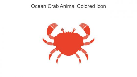 Ocean Crab Animal Colored Icon In Powerpoint Pptx Png And Editable Eps Format