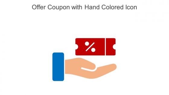 Offer Coupon With Hand Colored Icon In Powerpoint Pptx Png And Editable Eps Format
