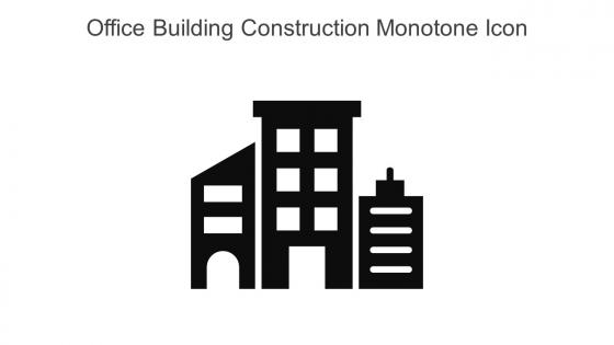 Office Building Construction Monotone Icon In Powerpoint Pptx Png And Editable Eps Format