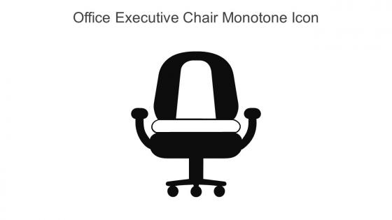 Office Executive Chair Monotone Icon In Powerpoint Pptx Png And Editable Eps Format