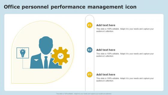 Office Personnel Performance Management Icon