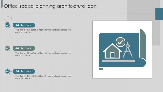 Office Space Planning Architecture Icon Ppt PowerPoint