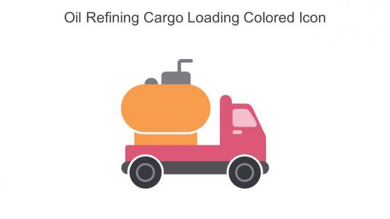 Oil Refining Cargo Loading Colored Icon In Powerpoint Pptx Png And Editable Eps Format