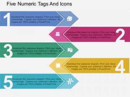 ok_five_numeric_tags_and_icons_flat_powerpoint_design_Slide01
