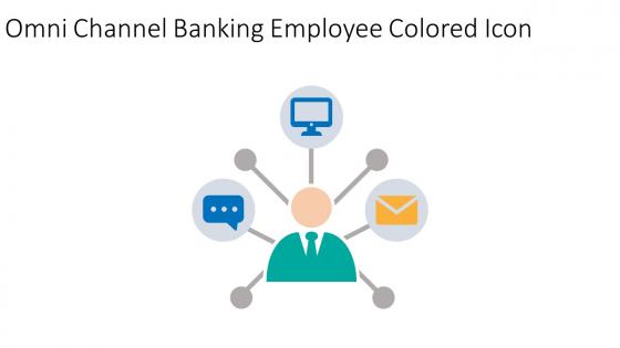 Omni Channel Banking Employee Colored Icon In Powerpoint Pptx Png And Editable Eps Format