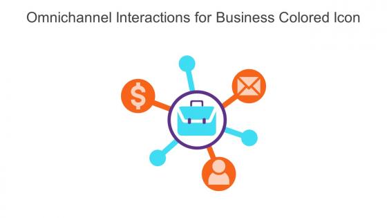 Omnichannel Interactions For Business Colored Icon In Powerpoint Pptx Png And Editable Eps Format