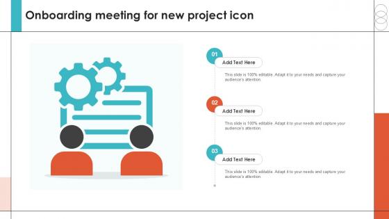 Onboarding Meeting For New Project Icon Ppt Sample