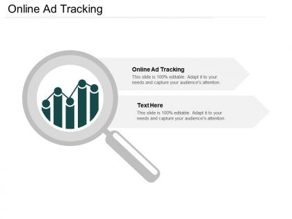 Online ad tracking ppt powerpoint presentation icon example cpb