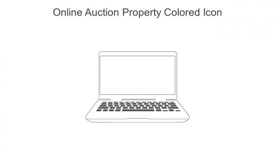 Online Auction Property Colored Icon In Powerpoint Pptx Png And Editable Eps Format