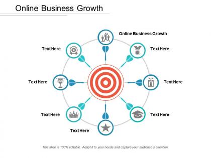Online business growth ppt powerpoint presentation icon portfolio cpb