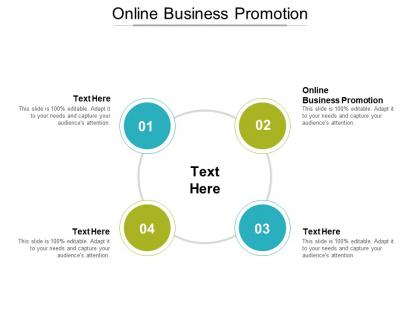 Online business promotion ppt powerpoint presentation icon template cpb