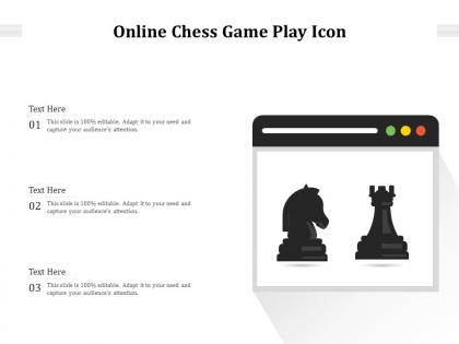 Online chess game play icon
