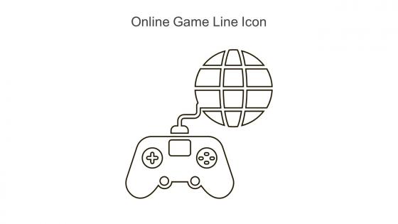 Online Game Line Icon