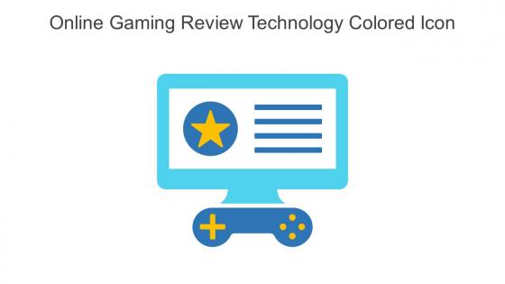 Online Gaming Review Technology Colored Icon In Powerpoint Pptx Png And Editable Eps Format