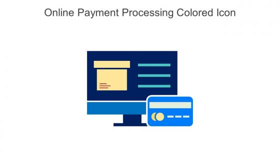 Online Payment Processing Colored Icon In Powerpoint Pptx Png And Editable Eps Format