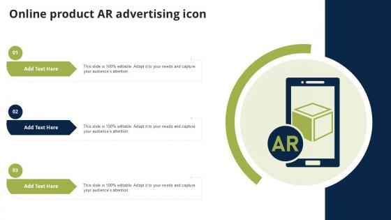 Online Product AR Advertising Icon Ppt Example
