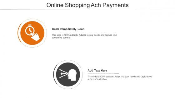 Online Shopping Ach Payments Ppt PowerPoint Presentation Ideas Icon Cpb