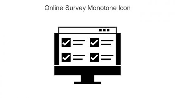 Online Survey Monotone Icon In Powerpoint Pptx Png And Editable Eps Format