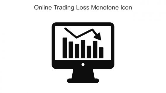 Online Trading Loss Monotone Icon In Powerpoint Pptx Png And Editable Eps Format