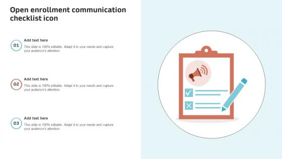 Open Enrollment Communication Checklist Icon