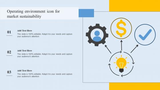Operating Environment Icon For Market Sustainability