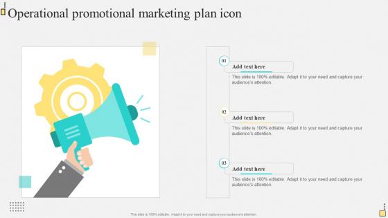 Operational Promotional Marketing Plan Icon