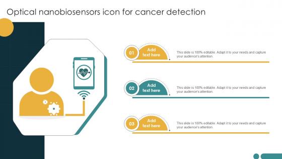 Optical Nanobiosensors Icon For Cancer Detection Ppt Powerpoint