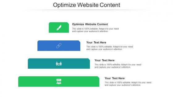 Optimize website content ppt powerpoint presentation pictures icons cpb